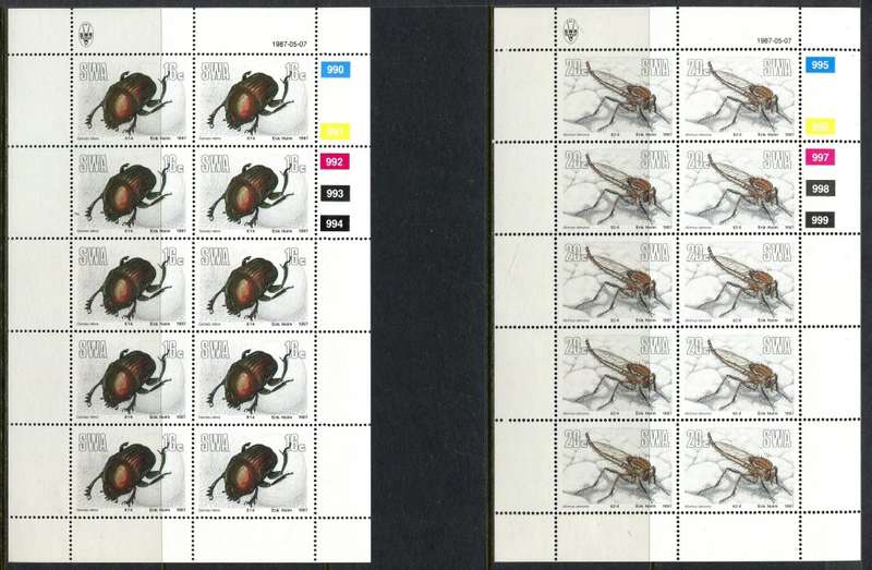 SWA - Set of 4 Complete  Sheets of 10 - 1987 - MNH