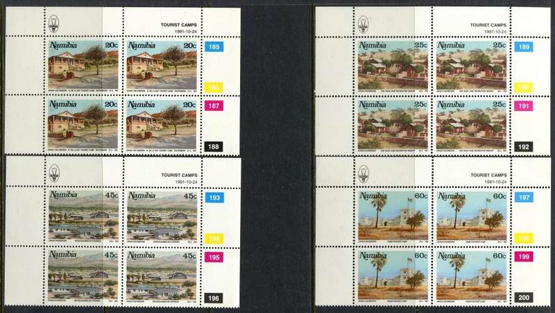 Namibia - Set of 4 Control Blocks of 4 - 1991 - MNH
