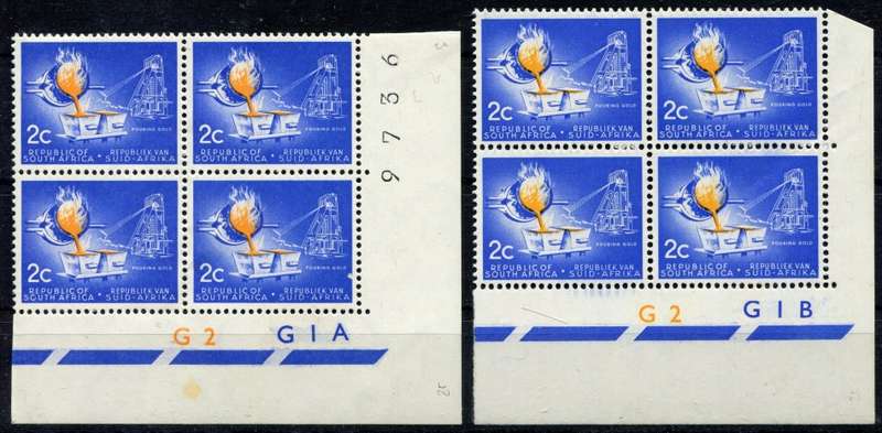 RSA - 2 Control Blocks of 4 - 1963 - MM