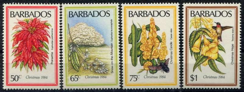 Barbados - Flowers - 1984 - MNH