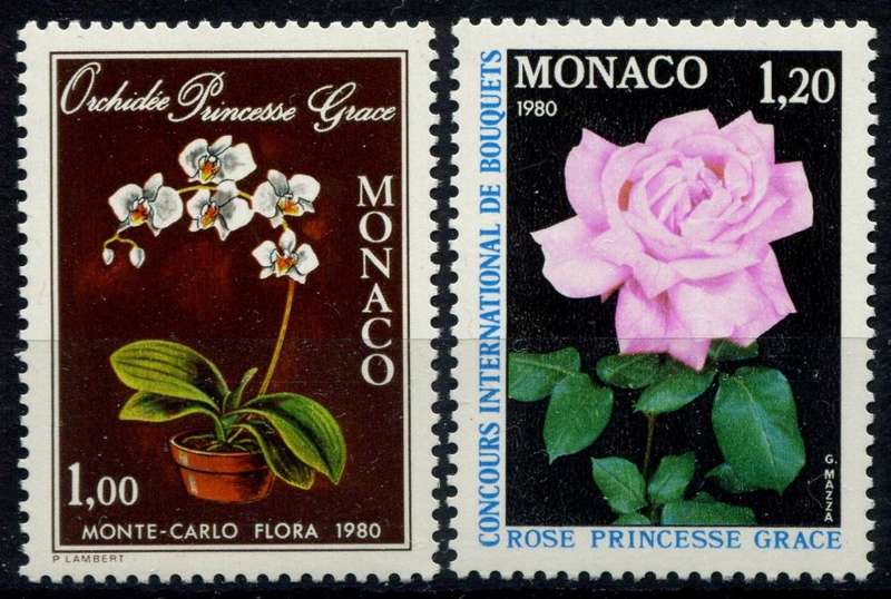 Monaco - Flowers - 1979 - Inscribed 1980 - MNH
