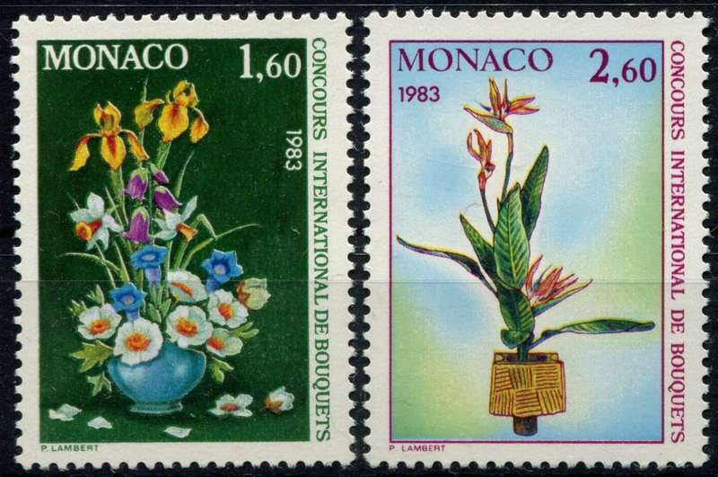 Monaco - Flowers - 1982 - Inscribed 1983 - MNH