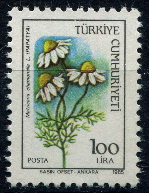 Turkey - Flowers - 1984 - Inscribed 1985 - MNH
