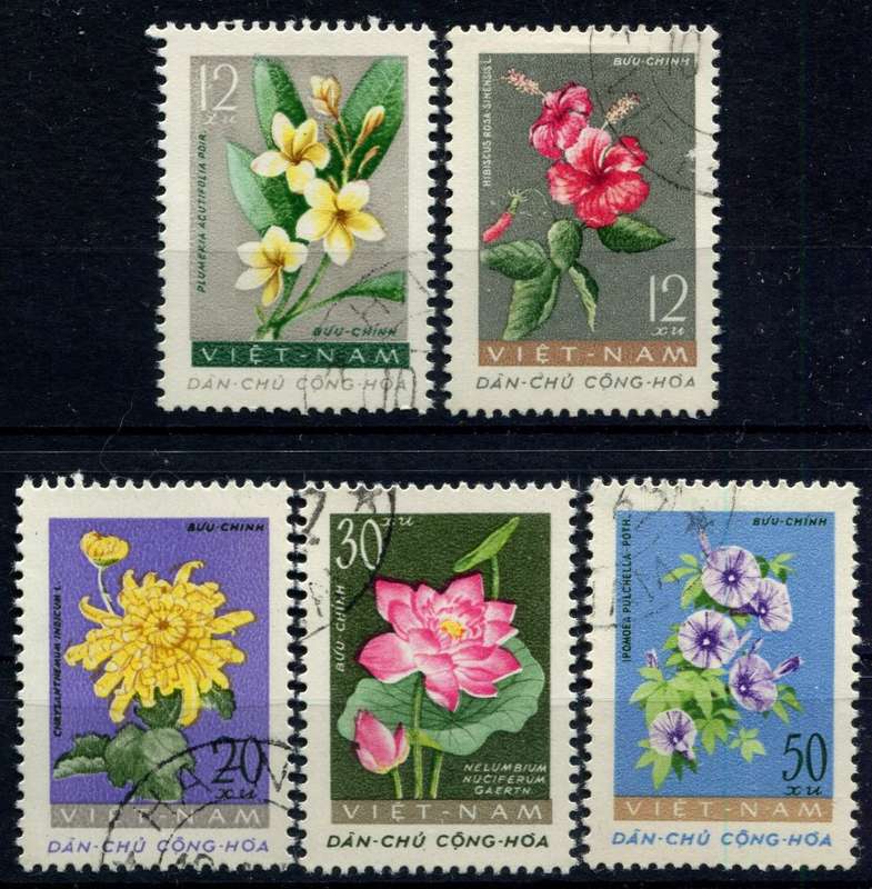 Vietnam - Flowers - 1962 - CTO