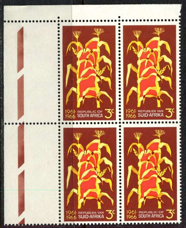 RSA - Corner Block of 4 - 1966 - MNH