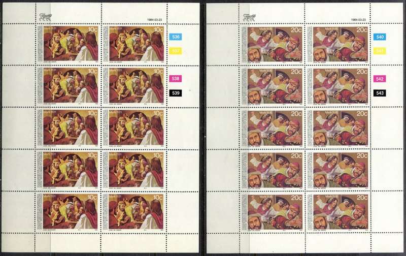 Bophuthatswana - Set of 4 Complete Sheets of 10 - 1984 - MNH