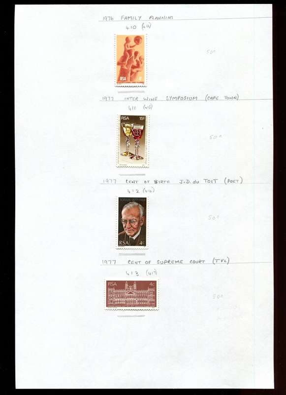 RSA - 4 Stamps  Mounted On Old Album Page
