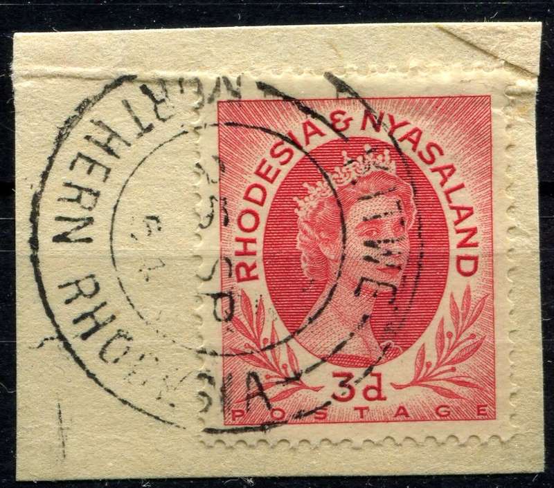 Rhodesia and Nyasaland - 1954 - Used on Piece