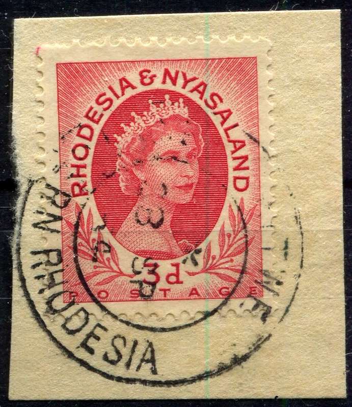 Rhodesia and Nyasaland - 1954 - Used on Piece