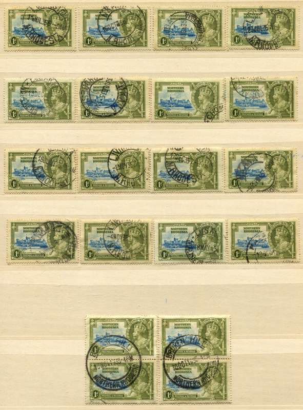 Northern Rhodesia - Bulk Lot - 1935 -  Used