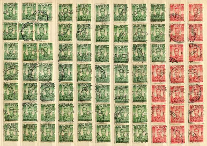 Southern Rhodesia - Bulk Lot - 1937 -  Used