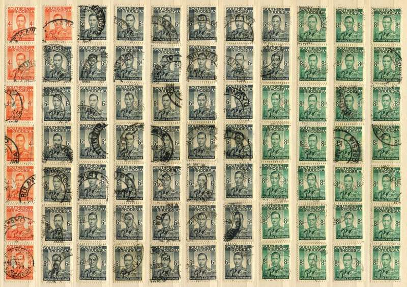 Southern Rhodesia - Bulk Lot - 1937 -  Used
