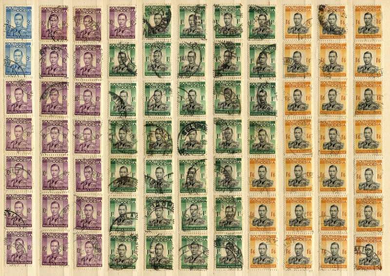 Southern Rhodesia - Bulk Lot - 1937 -  Used