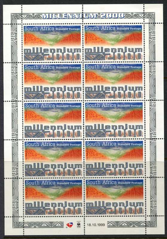 RSA - 1 Complete Sheet of 10 - 2000 - MNH