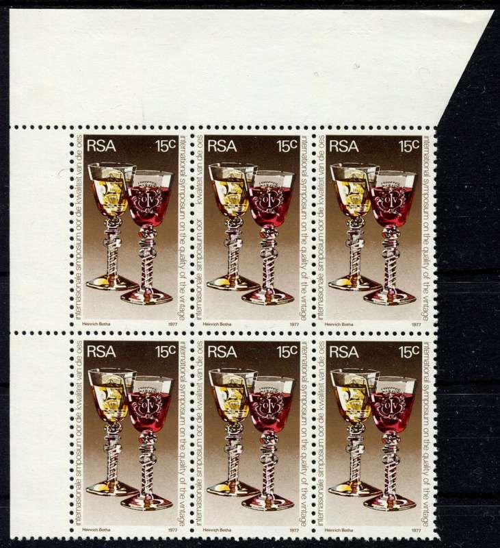 RSA - 1 Block of 6 - Missing `die` Variety - 1977 - MNH