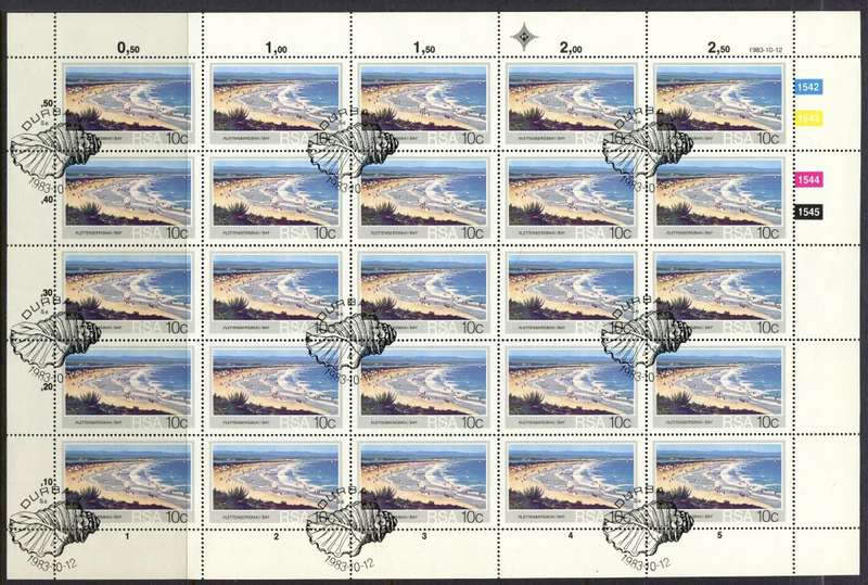 RSA - Set of 4 Complete Sheets of 25 - 1983 - CTO