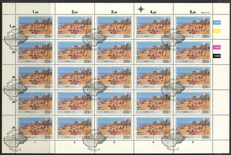 RSA - Set of 4 Complete Sheets of 25 - 1983 - CTO