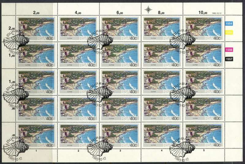 RSA - Set of 4 Complete Sheets of 25 - 1983 - CTO