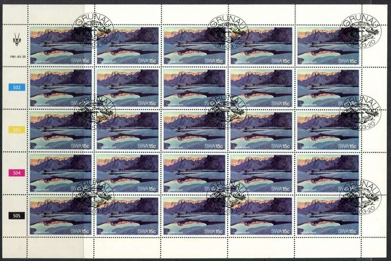 SWA - Set of 4 Complete Sheets of 25 - 1981 - CTO