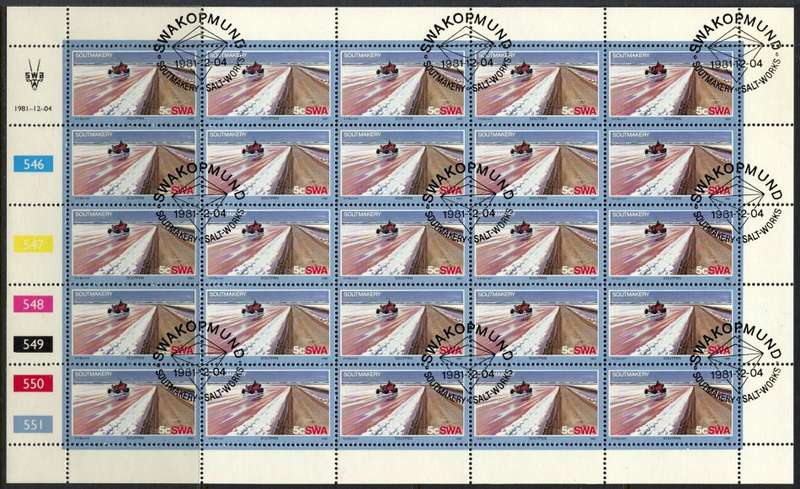 SWA - Set of 4 Complete Sheets of 25 - 1981 - CTO