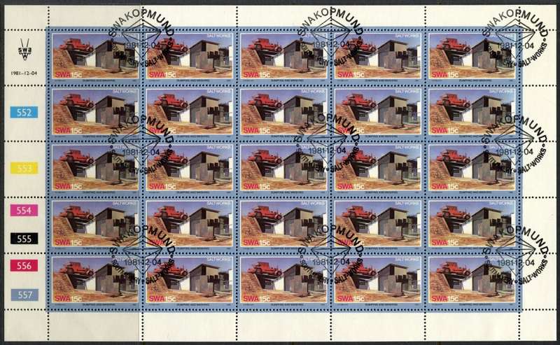 SWA - Set of 4 Complete Sheets of 25 - 1981 - CTO