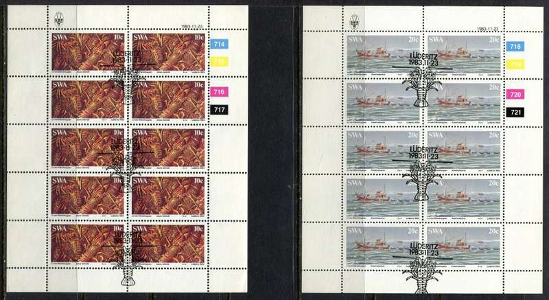 SWA - Set of 4 Complete Sheets of 10 - 1983 - CTO