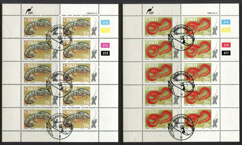 Ciskei - Set of 4 Complete Sheets of 10 - 1984- CTO