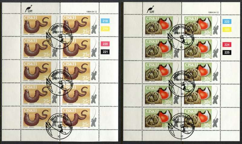 Ciskei - Set of 4 Complete Sheets of 10 - 1984- CTO