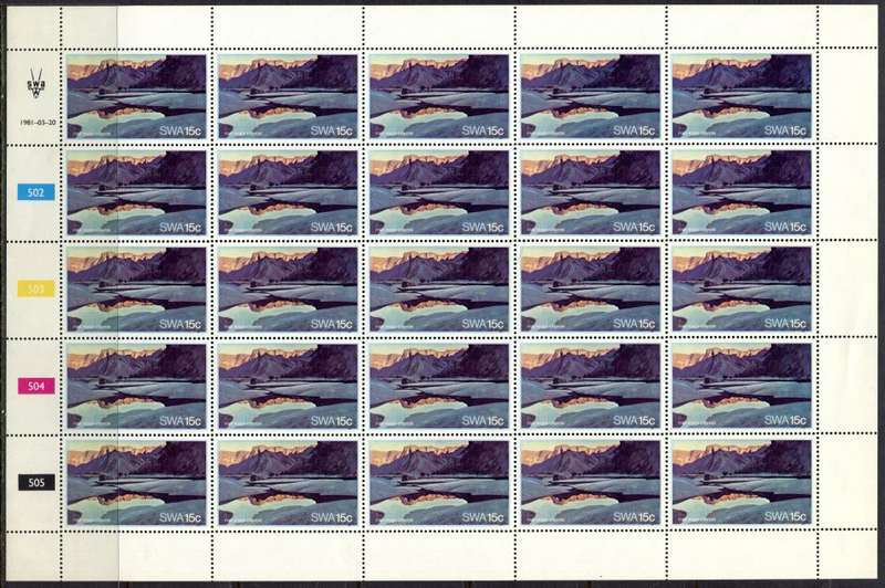 SWA - Set of 4 Complete Sheets of 25 - 1981 - MNH