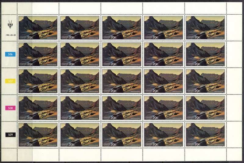 SWA - Set of 4 Complete Sheets of 25 - 1981 - MNH