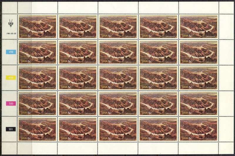 SWA - Set of 4 Complete Sheets of 25 - 1981 - MNH