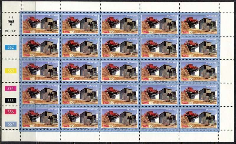 SWA - Set of 4 Complete Sheets of 25 - 1981 - MNH