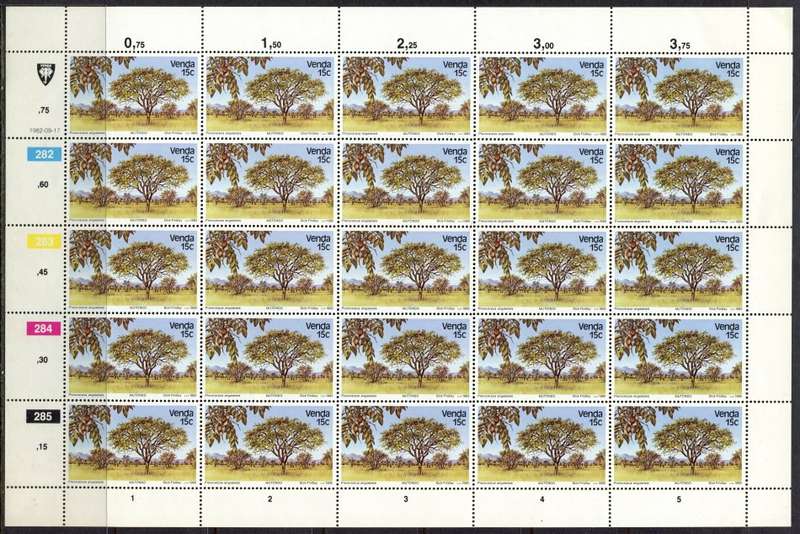 Venda - Set of 4 Complete Sheets of 25 - 1982 - MNH