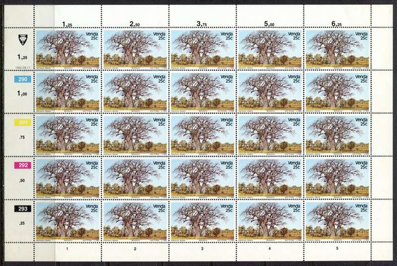 Venda - Set of 4 Complete Sheets of 25 - 1982 - MNH