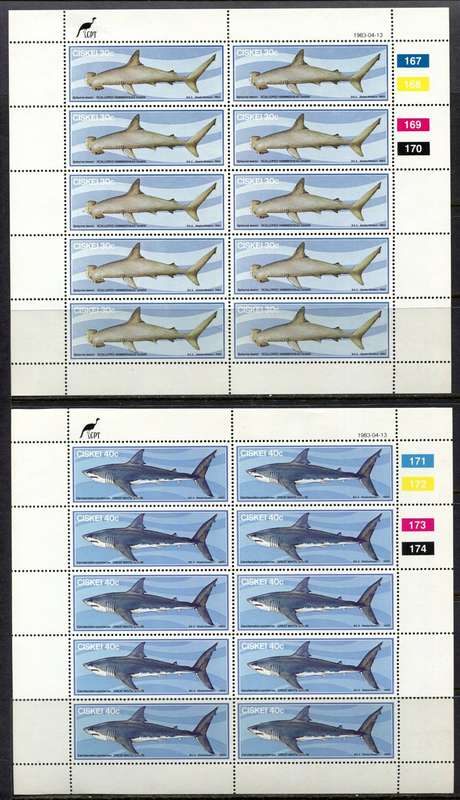 Ciskei - Set of 5 Complete Sheets of 10 - 1983 - MNH