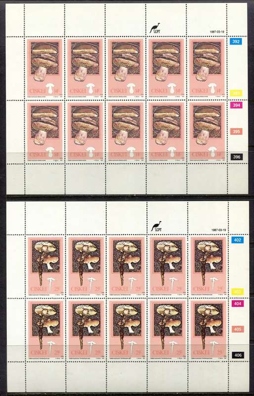 Ciskei - Set of 4 Complete Sheets of 10 - 1987 - MNH