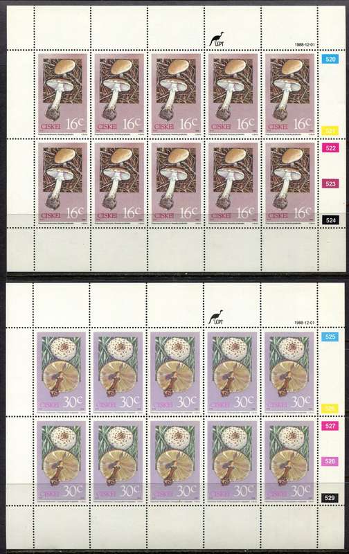Ciskei - Set of 4 Complete Sheets of 10 - 1988 - MNH