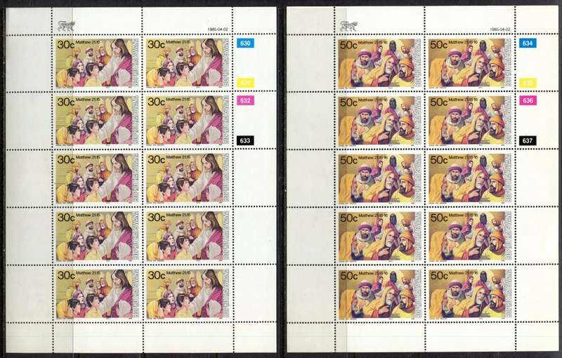 Bophuthatswana - Set of 4 Complete Sheets of 10 - 1985 - MNH
