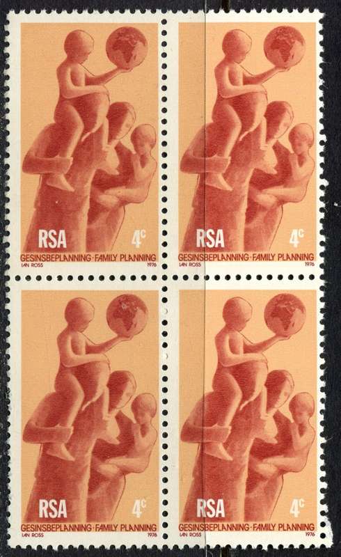 RSA - Minor Perforation Shift - 1976 - MNH