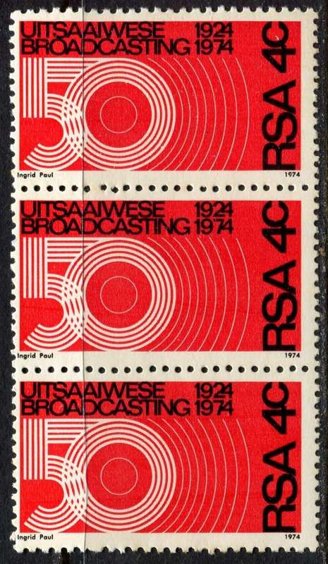 RSA - Minor Perforation Shift - 1974 - MNH