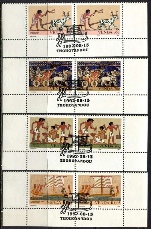 Venda - Set of 4 Pairs With Complete Cancellation - 1992 - CTO