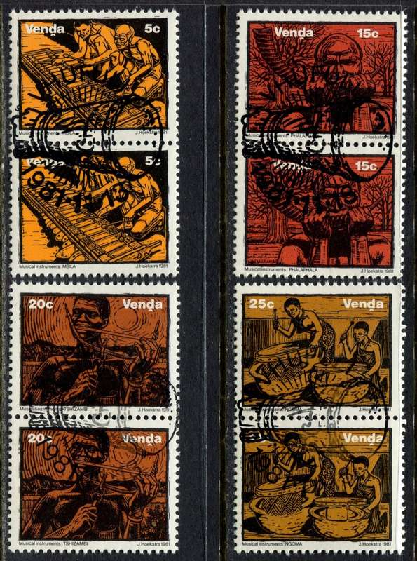 Venda - Set of 4 Pairs With Complete Cancellation - 1981 - CTO