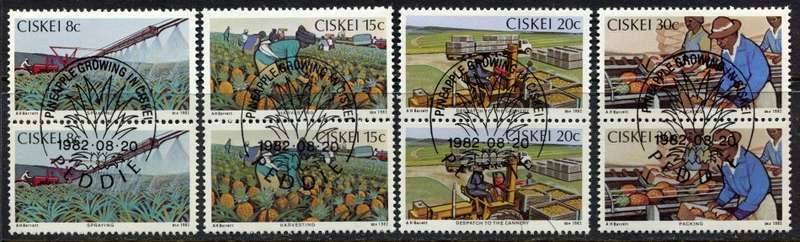 Ciskei - Set of 4 Pairs With Complete Cancellation - 1982 - CTO