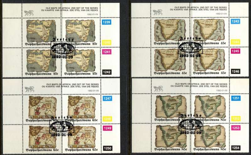 Bophuthatswana - Set of 4 Control Blocks of 4 - 1992 - CTO