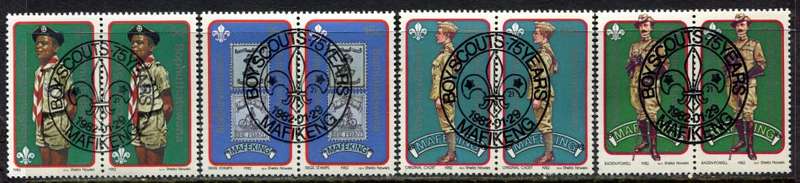 Bophuthatswana -  Set of 4 Pairs With Complete Cancellation - 1982 - CTO
