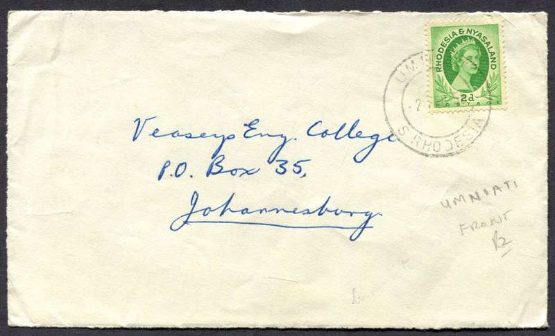 Rhodesia and Nyasaland - Front Part ONLY