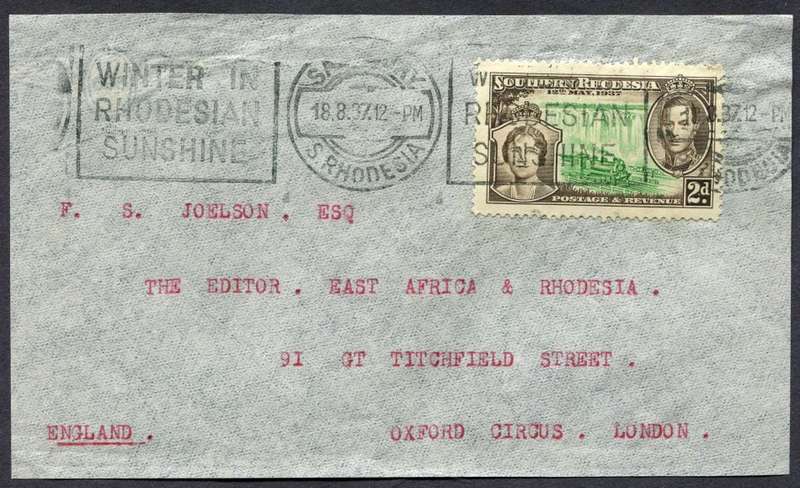 Southern Rhodesia - Front Part ONLY