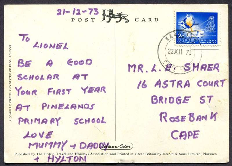 RSA - Post Card - Used
