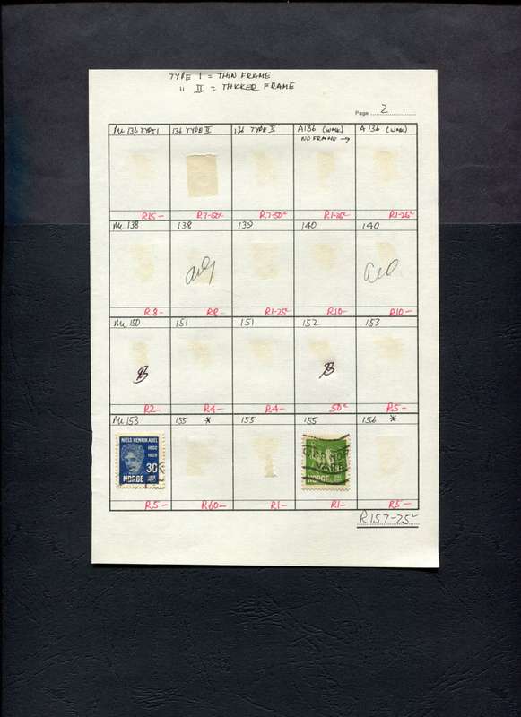 Norway - 2 Stamps Mounted (Hinged) on Approval Page