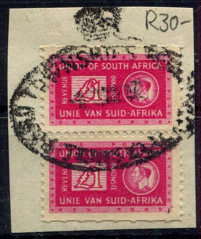 Union of SA - 1943/46 - Used on Piece